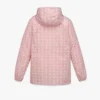 Monogram Print Hooded Windbreaker in Recycled Nylon