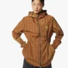 Monogram Print Hooded Windbreaker in Recycled Nylon