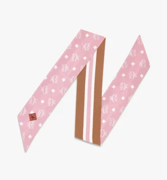 Monogram Print Petite Scarf in Organic Silk