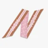 Monogram Print Petite Scarf in Organic Silk Monogram Print Petite Scarf in Organic Silk