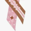 Monogram Print Petite Scarf in Organic Silk Monogram Print Petite Scarf in Organic Silk