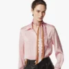 Monogram Print Petite Scarf in Organic Silk Monogram Print Petite Scarf in Organic Silk