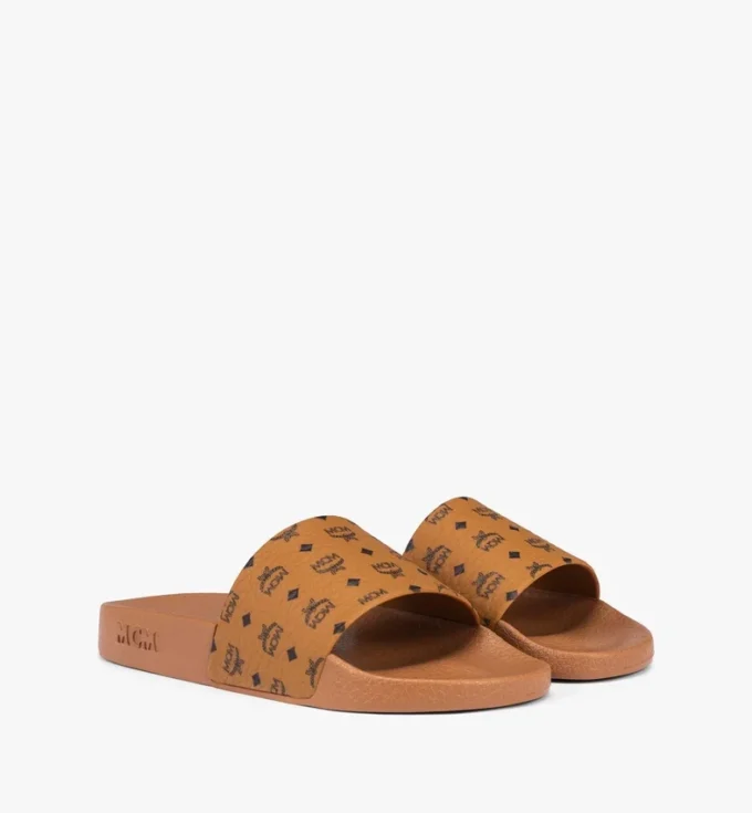 Monogram Print Rubber Slides Monogram Print Rubber Slides