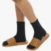 Monogram Print Rubber Slides Monogram Print Rubber Slides