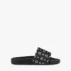 Monogram Print Rubber Slides Monogram Print Rubber Slides