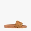 Monogram Print Rubber Slides Monogram Print Rubber Slides