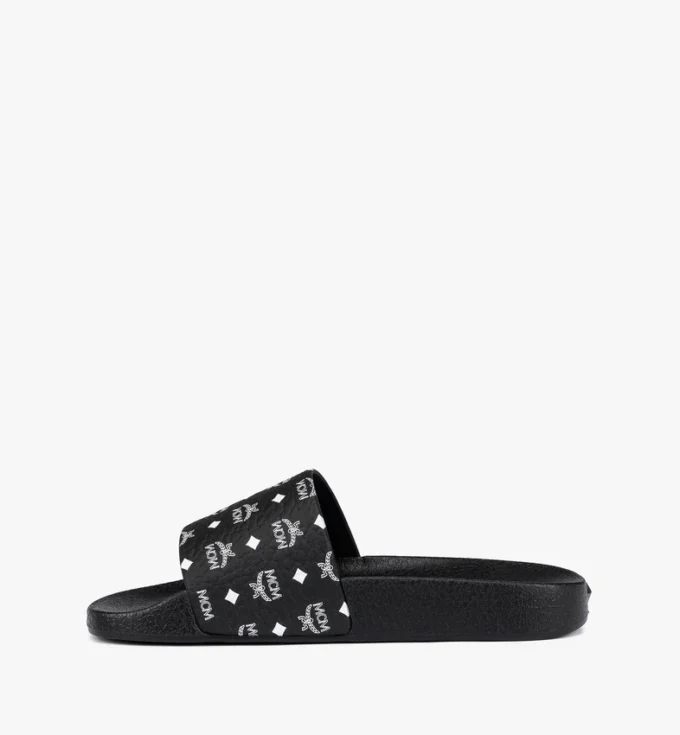 Monogram Print Rubber Slides Monogram Print Rubber Slides
