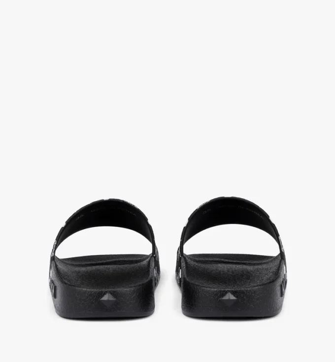 Monogram Print Rubber Slides Monogram Print Rubber Slides