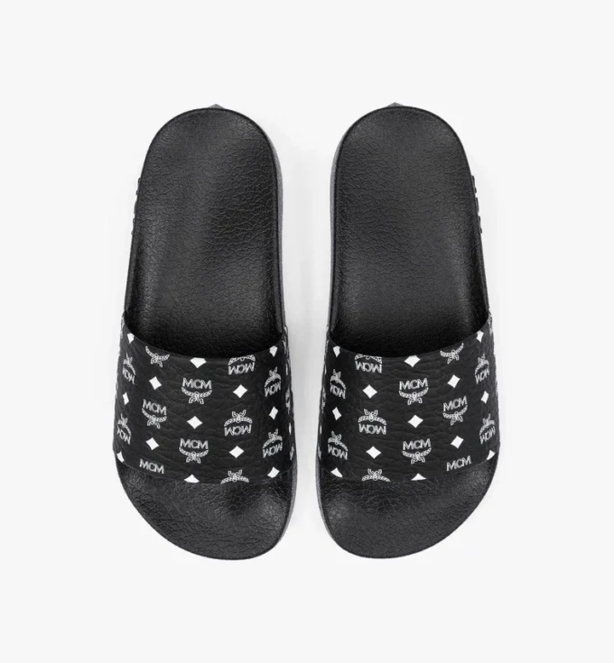 Monogram Print Rubber Slides Monogram Print Rubber Slides