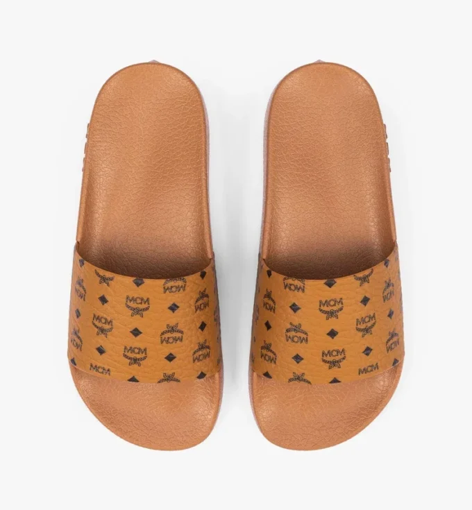 Monogram Print Rubber Slides Monogram Print Rubber Slides