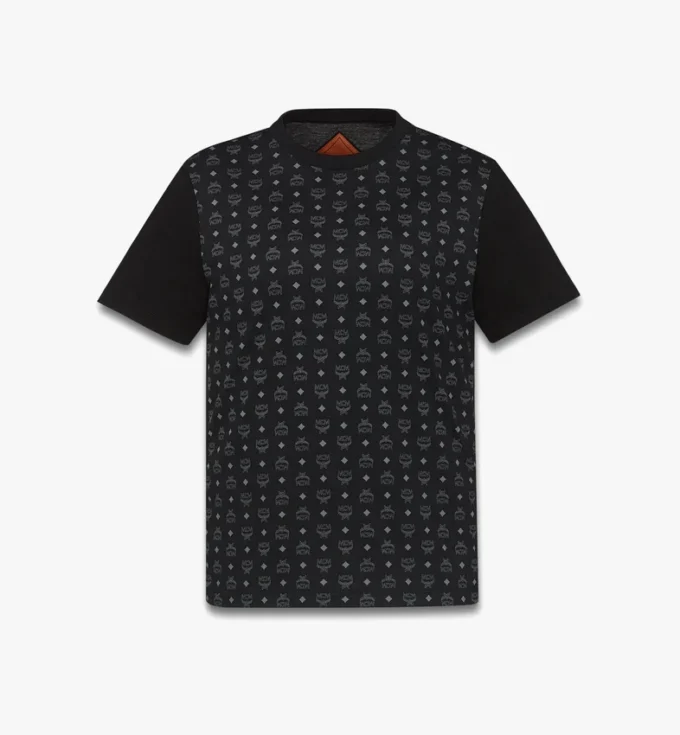Monogram Print T-Shirt in Organic Cotton