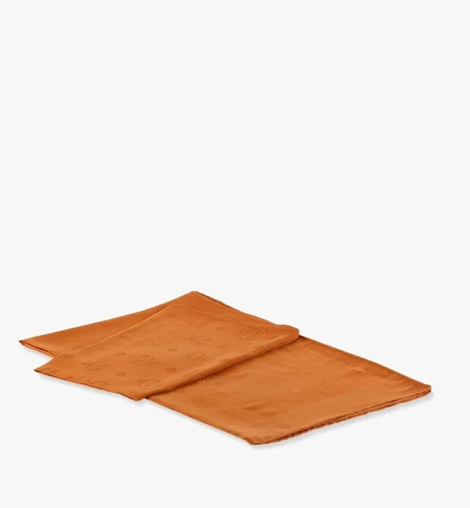 Monogram Rectangular Silk Shawl