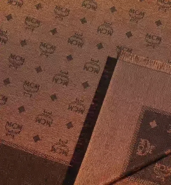Monogram Shawl in Wool-Silk Jacquard Monogram Shawl in Wool-Silk Jacquard