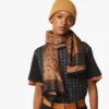 Monogram Shawl in Wool-Silk Jacquard Monogram Shawl in Wool-Silk Jacquard