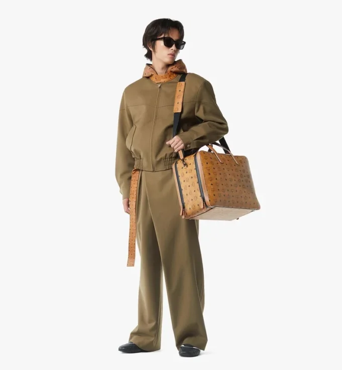 Ottomar Garment Bag in Visetos Ottomar Garment Bag in Visetos