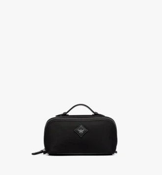 Ottomar Toiletry Bag in Econyl® and Leather Ottomar Toiletry Bag in Econyl® and Leather