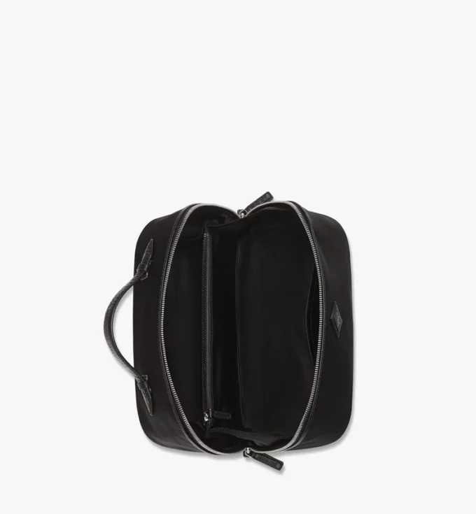 Ottomar Toiletry Bag in Econyl® and Leather