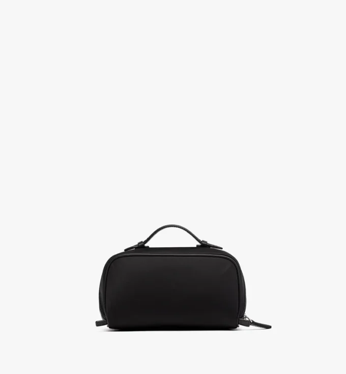 Ottomar Toiletry Bag in Econyl® and Leather