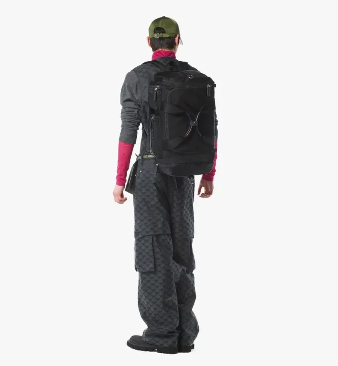 Ottomar Weekender Backpack in Econyl® and Leather