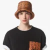 Padded Bucket Hat in Monogram Print Econyl®