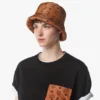 Padded Bucket Hat in Monogram Print Econyl®
