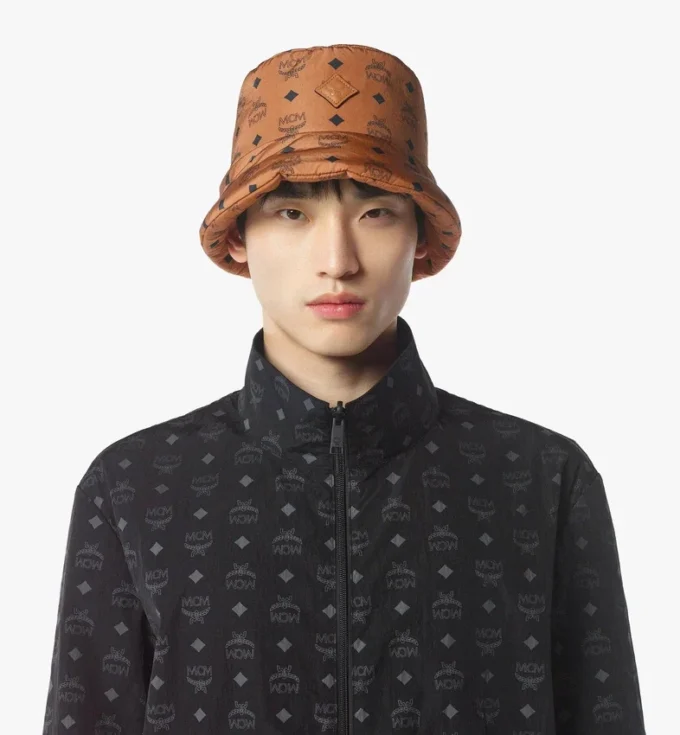 Padded Bucket Hat in Monogram Print Econyl®