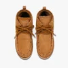 Platform Boots in Calfskin Suede Leather