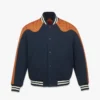 Ponte Varsity Jacket in Monogram Neoprene Jacquard