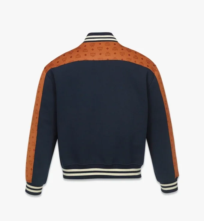 Ponte Varsity Jacket in Monogram Neoprene Jacquard