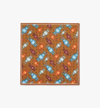 Rabot Monogram Print Bandana Scarf
