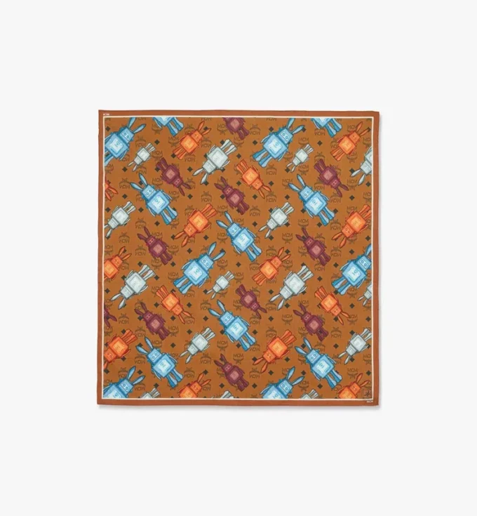 Rabot Monogram Print Bandana Scarf