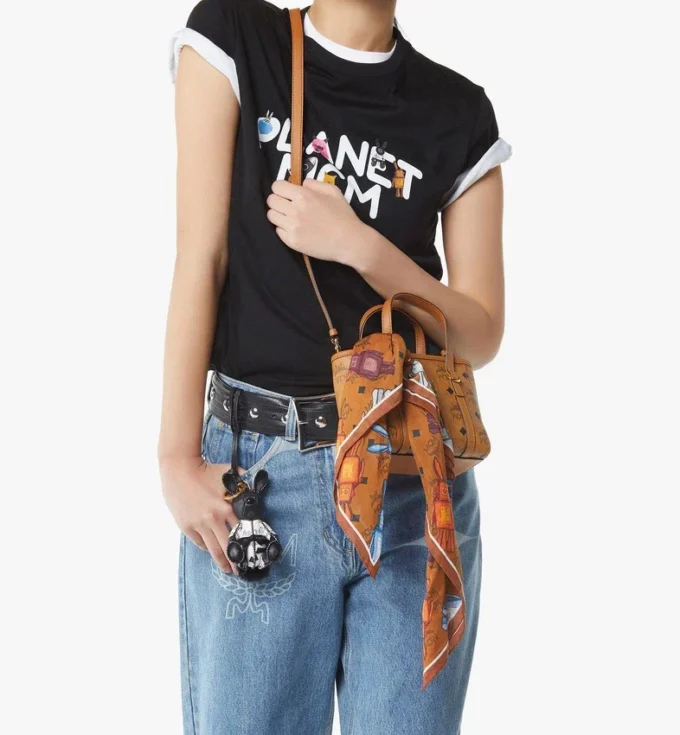 Rabot Monogram Print Bandana Scarf