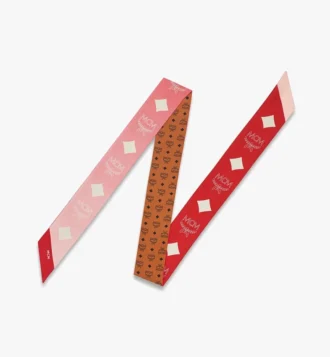 Reversible Monogram Print Petite Scarf in Organic Silk