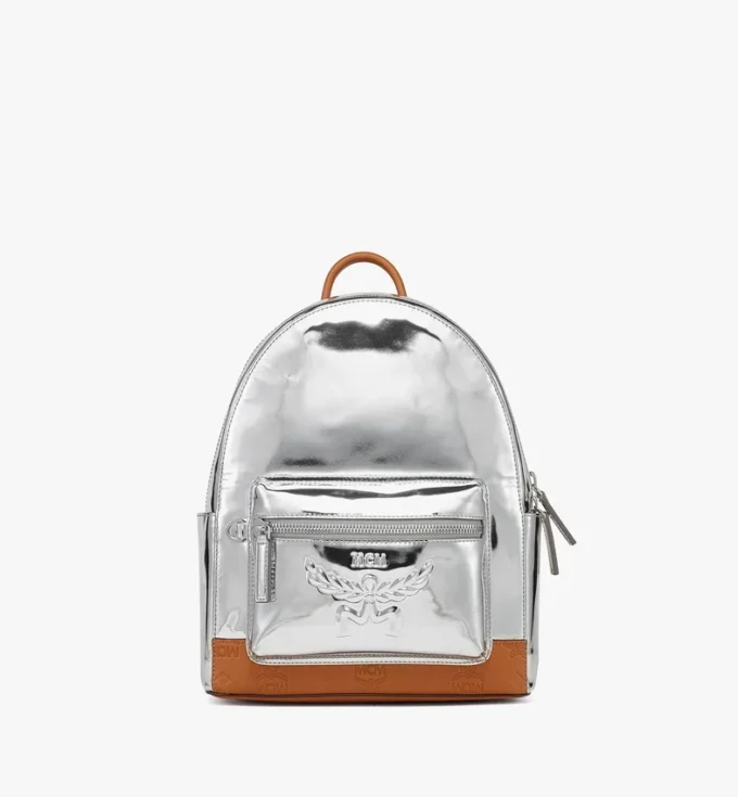 Stark Backpack in Metallic Mirror Leather Stark Backpack in Metallic Mirror Leather