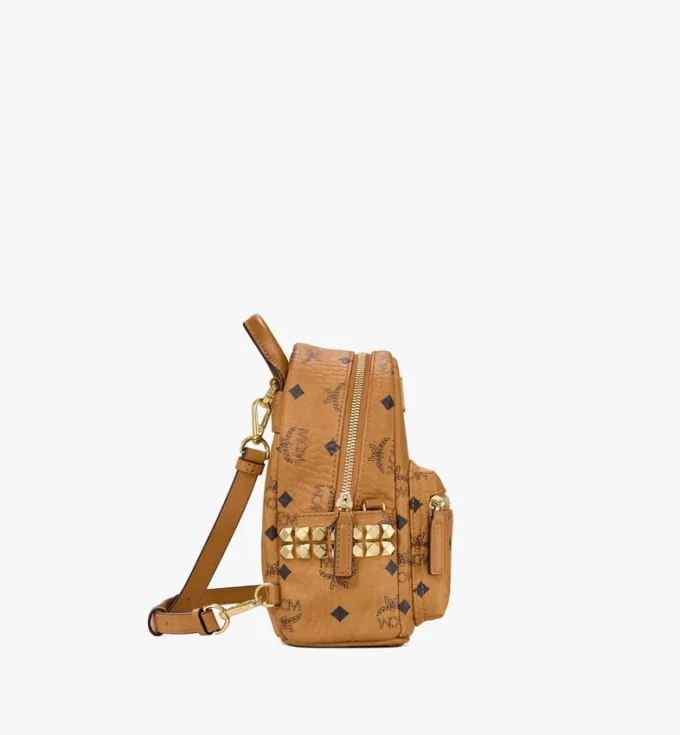Stark Bebe Boo Side Studs Backpack in Visetos