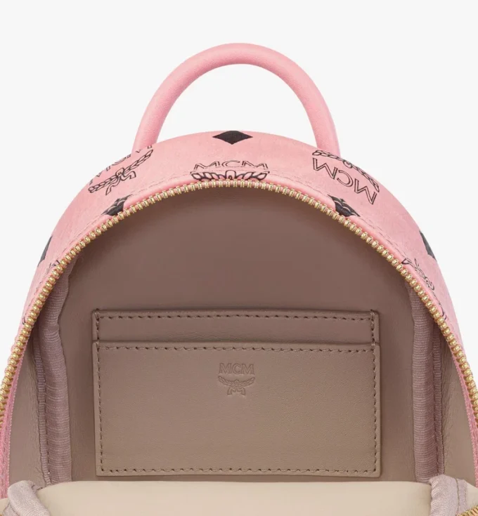 Stark Bebe Boo Side Studs Backpack in Visetos