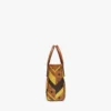 Studded Toni Top-Zip Shopper in Mega Herringbone Visetos Studded Toni Top-Zip Shopper in Mega Herringbone Visetos