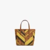 Studded Toni Top-Zip Shopper in Mega Herringbone Visetos Studded Toni Top-Zip Shopper in Mega Herringbone Visetos