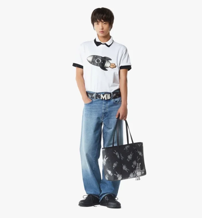 Toni Top-Zip Shopper in Rabot Visetos Toni Top-Zip Shopper in Rabot Visetos