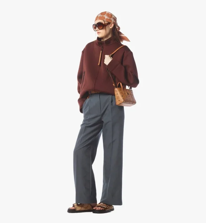 Toni Top-Zip Shopper in Visetos