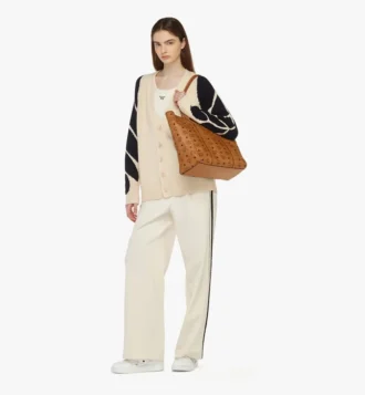 Toni Top-Zip Shopper in Visetos