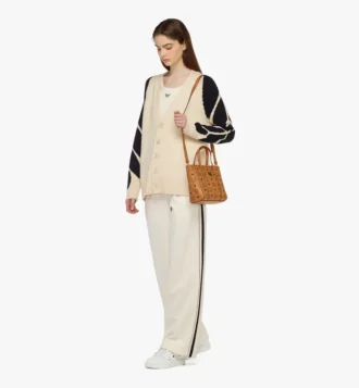 Toni Top-Zip Shopper in Visetos