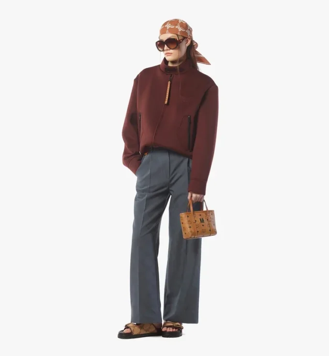 Toni Top-Zip Shopper in Visetos