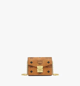 Tracy Chain Card Wallet in Visetos