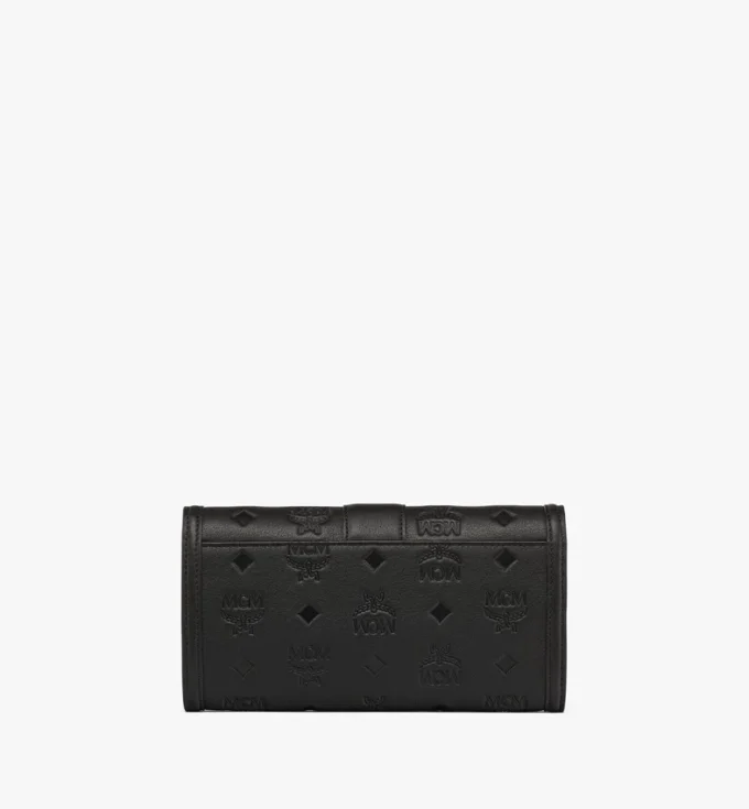 Tracy Chain Wallet in Embossed Monogram Leather