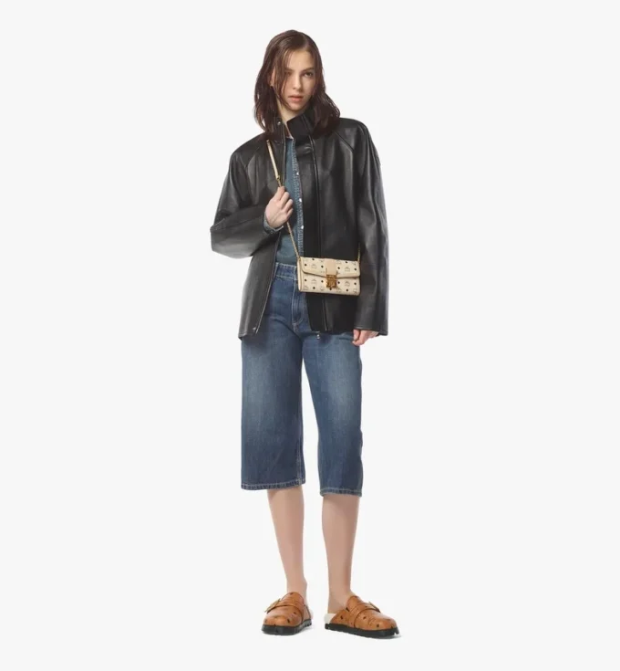 Tracy Chain Wallet in Visetos