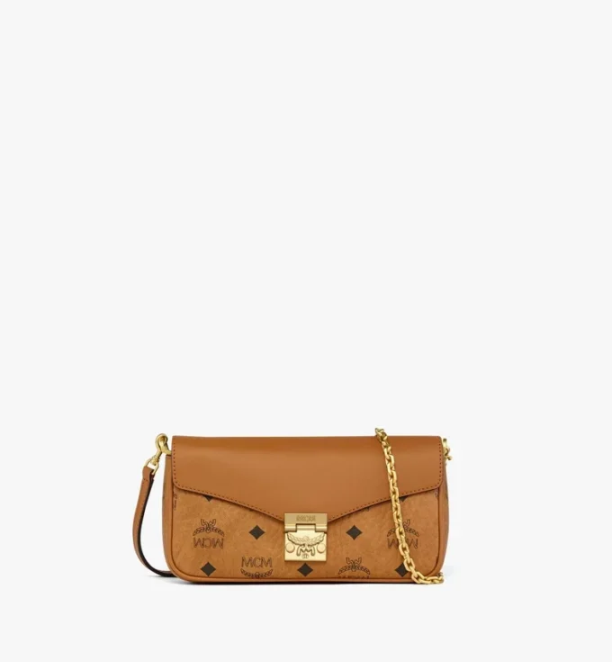 Tracy Crossbody in Visetos Leather Mix