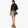 Wristlet Standing Pouch with Chain Strap in Rabot Visetos