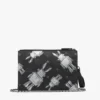 Wristlet Standing Pouch with Chain Strap in Rabot Visetos