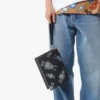 Wristlet Standing Pouch with Chain Strap in Rabot Visetos